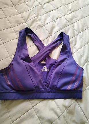 Жіночий спортивний топ adidas фіолетовий розмір s