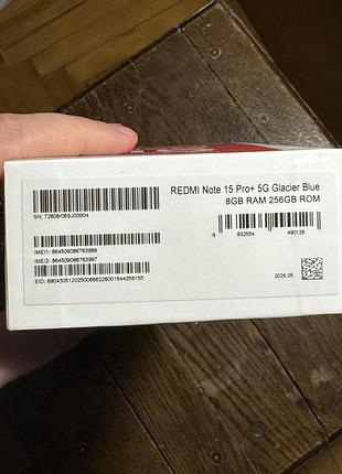 Xiaomi redmi note 15 pro+ 5g 8/256 3