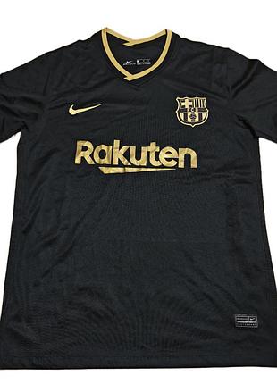 Спортивна футболка чоловіча nike fc barcelona чорна, розмір l, поліестер