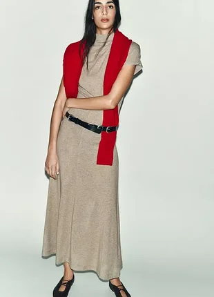 Длинное платье zara 4