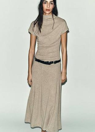 Длинное платье zara 5