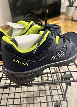Кросівки чоловічі quechua сині з салатовим