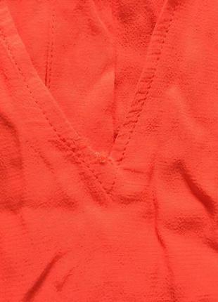 Помаранчева овесайз вільна сорочка asos з вирізами на плечах і спині oversize4 фото