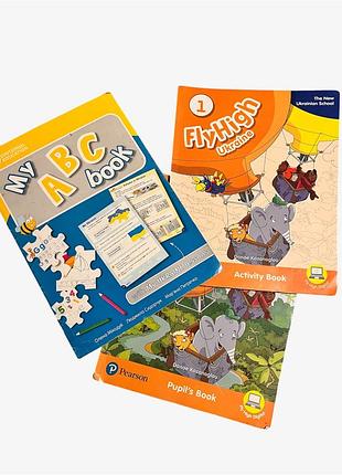 Підручники. англійська мова. fly high 1 new ukrainian school, pupil's book + activity book + my abc book (pearson)