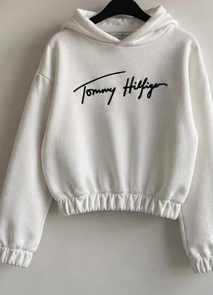 Худі жіноче tommy hilfiger молочне розмір s
