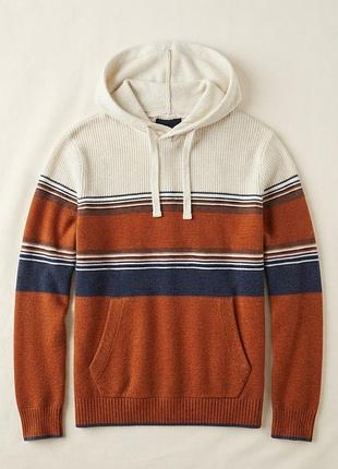 Худи с вязаного трикотажа для мужчины american eagle regular fit 7447898133-1 3xl комбинированный