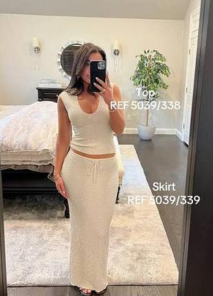 Юбка миди жатка zara, размер l (40)