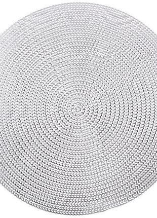 Набор 4 сервировочных коврика doily silver ø38см, плейсмат (подтаречники), золото