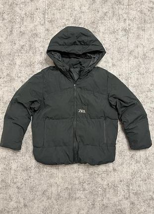 Теплая детская куртка zara thermo-sealed puffer coat