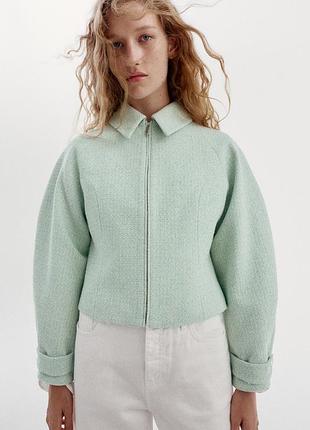Куртка жіноча мʼятна zara new