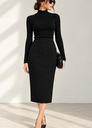Изысканная шерстяная юбка миди diane von furstenberg 🖤
