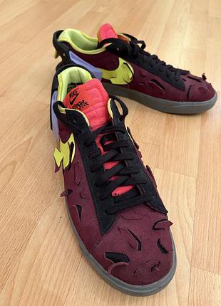 Nike x acronym blazer low night maroon - 44,5 размер