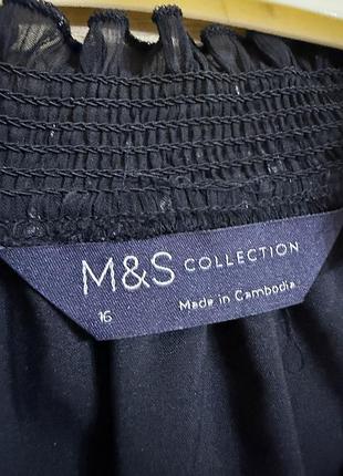 🥰сукня в принт з поясом m&s 16 6