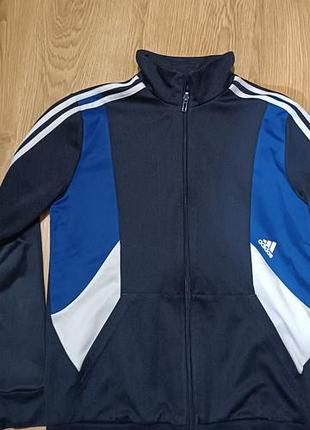 Худі чоловіче adidas на блискавці, чорно-синє
