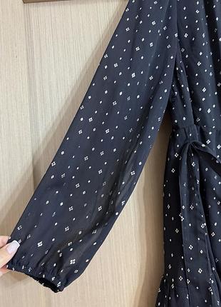 🥰сукня в принт з поясом m&s 16 5