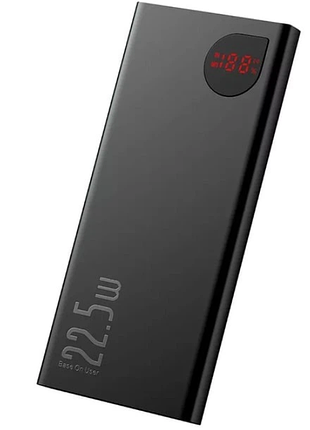 Павербанк baseus adaman metal digital display 20000 mah quick charge 22.5w черный