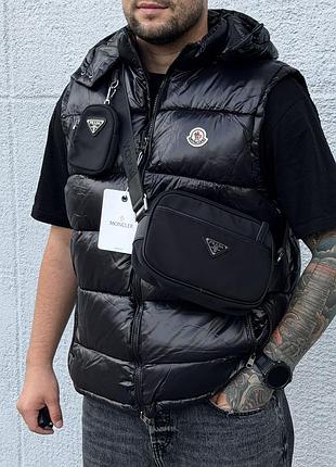 Чоловіча жилетка moncler преміум якість