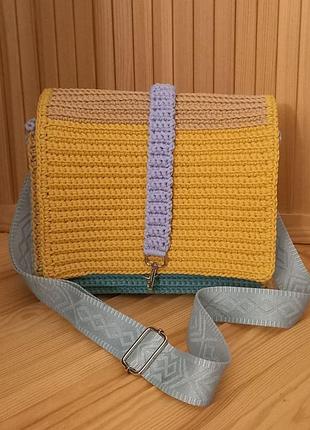 Вязаная сумка ручной работы,handmade, связанный крючком