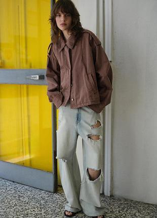 Куртка жіноча коричнева zara new