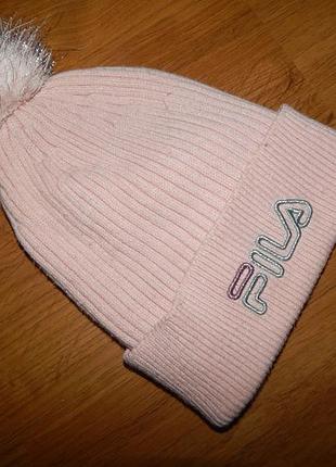 Шапка демисезонная fila на девочку 7-12роков