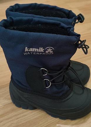 Чоботи дитячі kamik waterproof сині 27 розмір
