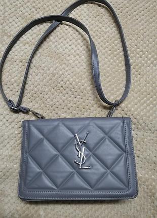 Сумка жіноча yves saint laurent сіра
