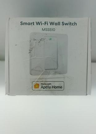 Вимикач розумний meross homekit wifi, alexa, google assistant, одноклавішний, 8.6×8.6 см