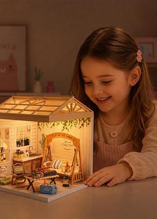 Конструктор-румбокс mini house серії інтер'єр – патіо (світло)