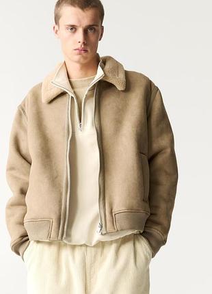 Дублянка чоловіча pull&bear бежева 7