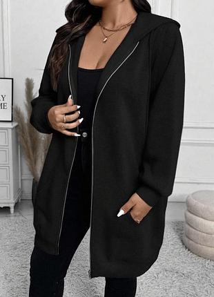 🥰тепла подовжена кофта зіпка shein 3xl 2