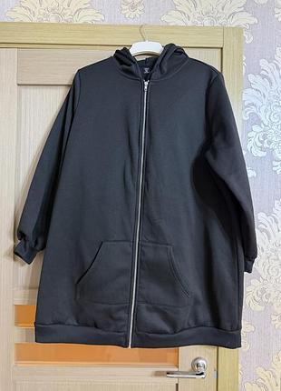 🥰тепла подовжена кофта зіпка shein 3xl 4