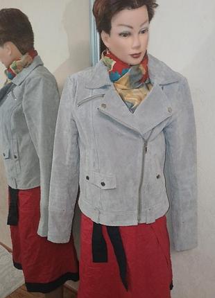 Косуха,куртка жіноча шкіряна сірого кольору бренду vero moda.