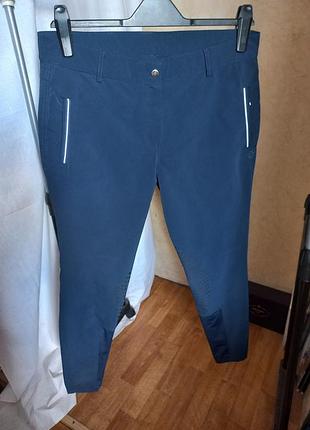 Жіночі бриджі для верхової їзди 4riders portland розмір 44 (l/xl) темно-сині кінний спорт
