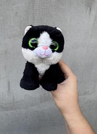 М'яка іграшка — чорно-біле кошеня ava із серії beanie babies від компанії ty ty beanie babies чорно-біле кошеня ava