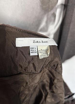 Шовкова спідниця zara 2