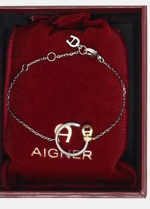 Браслет жіночий aigner matilda сріблястий