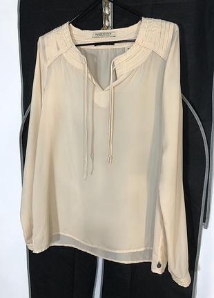Блуза жіноча беж maison scotch