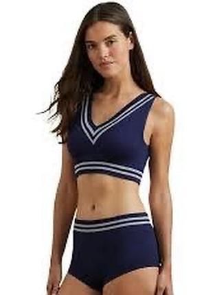 Новий комплект із топа та трусиків у спортивному стилі від бренду lauren ralph lauren із серії cricket cable xxl  usa 🇺🇸