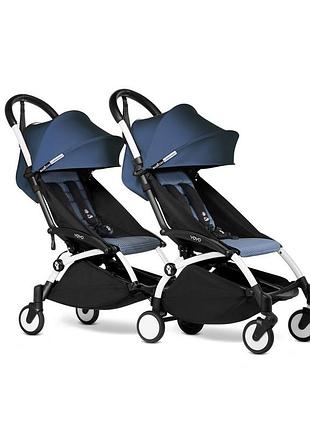Прогулочная коляска для двойни babyzen yoyo² af blue air france