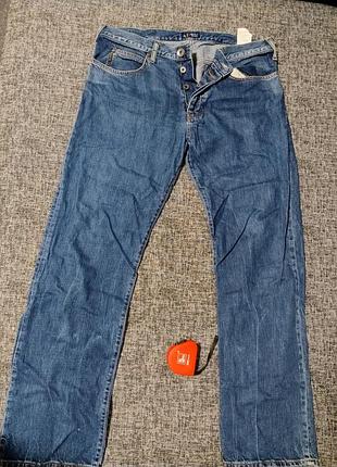 Джинси чоловічі armani jeans сині 36x32