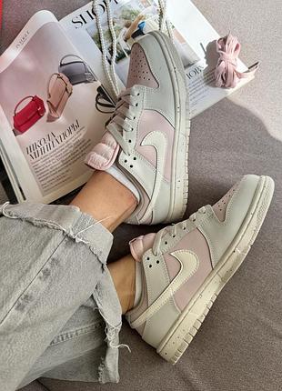 Nike sb dunk low pink grey white 4