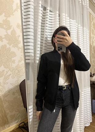 Куртка жіноча next tailoring бомбер чорний slim fit xs/s