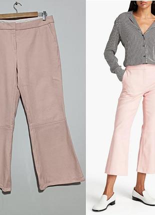 By malene birger брюки-клеш из эластичной хлопковой саржи vercano, 40/m