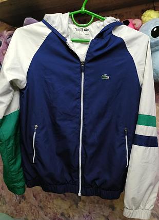 Lacoste ветровка подросток или хс -с