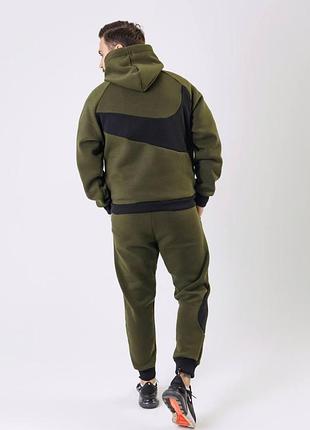 Спортивный костюм теплый nike big swoosh на флисе