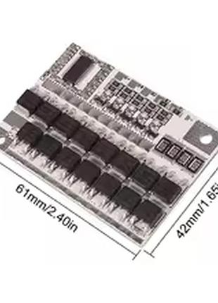 Bms 4s 12v 100a li-ion lmo тройная плата защиты литий-ионной батареи, модуль балансировочной зарядки литий-полимерного аккумулятора