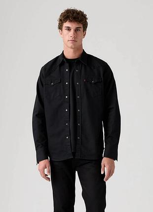 Чоловіча джинсова сорочка levi's barstow western shirt (cone denim)