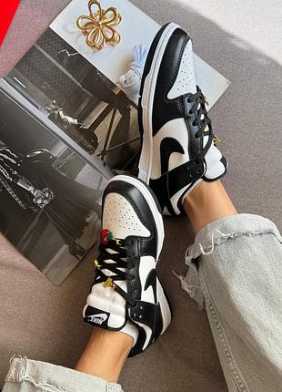 Nike sb dunk low black white 3