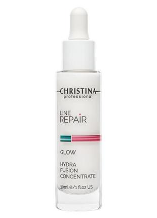 Увлажняющая сыворотка-концентрат для лица christina line repair glow hydra fusion concentrate 30 мл