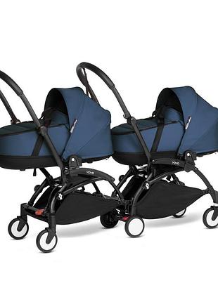 Коляска 2в1 для двійнят babyzen yoyo2 af blue air france